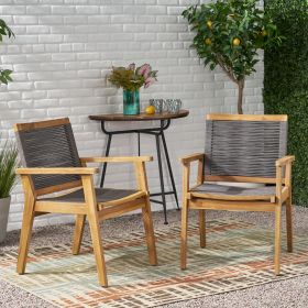 MCGILL DINING CHAIR SET OF 2 (Color: DARK GREY)