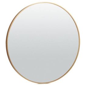 Round Bathroom Vanity Wall Mirror Frame (Color: Matte Gold, size: 36 Inch)