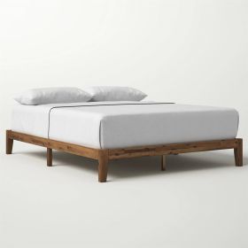 Simple Modern Solid Wood Platform Bed Frame - 700 lb. Weight Capacity (size: Queen)
