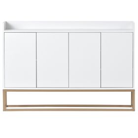 Modern Sideboard Elegant Buffet Cabinet - White (Color: White)