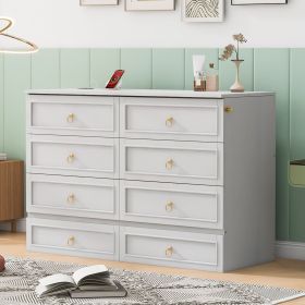 Queen Murphy Bed with Large Drawers,White (Color: as Pic)